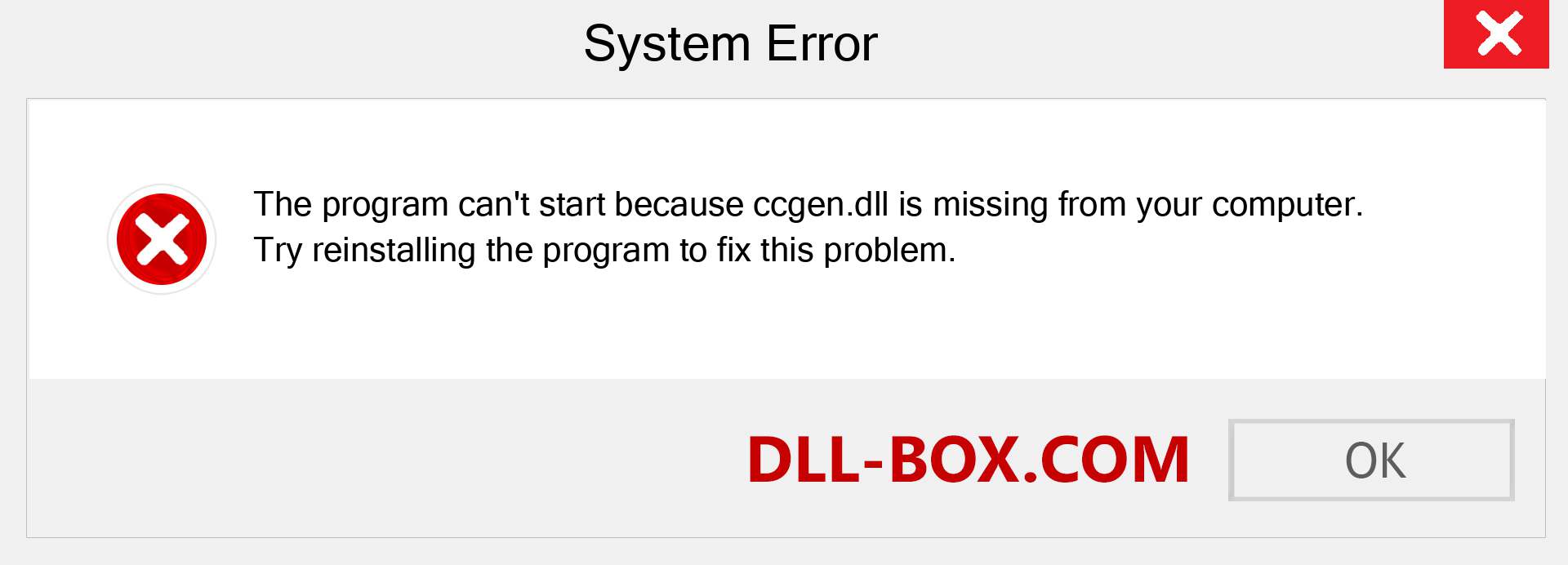  ccgen.dll file is missing?. Download for Windows 7, 8, 10 - Fix  ccgen dll Missing Error on Windows, photos, images